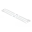 Cable tie with fixing eye L 300 x W 4.8 mm, white, 10 pcs.