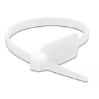 Cable tie with labelling field L 190 x W 4.8 mm, white, 10 pcs.