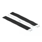Self-adhesive hook and loop tape L 10 m x W 25 mm black