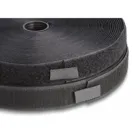 Durable Velcro tape with adhesive and loop tape L 15 m x W 25 mm black