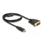 HDMI cable Mini-C plug &gt;DVI 24+1 plug 1 m