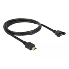 Kabel HDMI-A Stecker > HDMI-A Buchse zum Einbau 4K 30 Hz 1 m