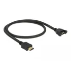 Kabel HDMI-A Stecker > HDMI-A Buchse zum Einbau 4K 30 Hz, 0,5 m