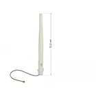 WLAN 802.11 b/g/n antenna MHF® I connector 3 dBi omnidirectional 1.13 12 cm flexible clip white