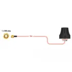 LTE antenna SMA plug 2 dBi rigid omnidirectional with connection cable (RG-316U 5 m) outdoor black