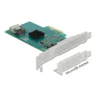 PCI Express Karte zu 4 x SATA 6 Gb/s RAID und HyperDuo - Low Profile Form