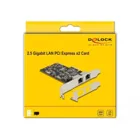PCI Express x2 card to 2 x RJ45 2.5 Gigabit LAN i225