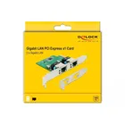 PCI Express x1 Karte 2 x RJ45 Gigabit LAN RTL8111