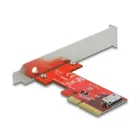PCI Express x4 Karte zu 1 x intern OCuLink SFF-8612 - Low Profile Formfaktor