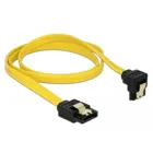 SATA 3 Gb/s cable straight to bottom angled 70 cm yellow