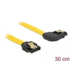 SATA 6 Gb/s cable straight to right angled 30 cm, yellow