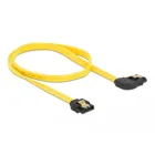 SATA 6 Gb/s Kabel gerade auf rechts gewinkelt 50 cm gelb