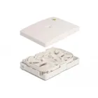 Wall-mounted fibre optic junction box for 2x SC simplex or LC duplex white