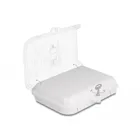 Delock fibre optic distributor box for indoor and outdoor use IP65 waterproof lockable 8port white