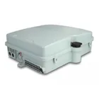 Fibre optic distributor for indoor and outdoor use IP65 waterproof lockable 24 port grey