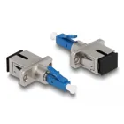 Fibre optic hybrid coupling LC simplex plug &gt;SC simplex socket blue