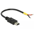 USB 2.0 Mini-B Stecker > 2 x offene Kabelenden Strom 10 cm Raspberry Pi