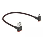 85264 - EASY-USB 2.0 Kabel Typ-A Stecker zu EASY-USB Typ Micro-B Stecker gewinkelt 0,2 m schwarz