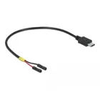 Cable USB Type-C™ plug &gt;2 x post socket single power 20 cm
