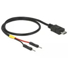 USB power cable Micro-B to 2 x post plug single power 30 cm