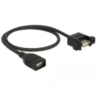 Kabel USB 2.0 Typ-A Buchse > USB 2.0 Typ-A Buchse zum Einbau 0,5 m