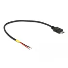 85541 - Kabel USB 2.0 Micro-B Stecker > 2x offene Kabelenden Strom 20 cm Raspberry Pi