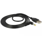Stromkabel USB > DC 4,0 x 1,7 mm Stecker 90° 1,5 m
