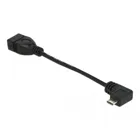 83104 - Micro USB Typ-B Stecker gewinkelt zu USB 2.0-A Buchse OTG 11 cm
