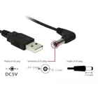 Delock Cable USB Power &gt;DC 5.5 x 2.1 mm Plug 90° 1.5 m