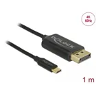 USB Kabel Type-C zu DisplayPort (DP Alt Mode) 4K 60 Hz 1 m koaxial