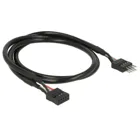 USB 2.0 10 Pin Extension Cable Post Plug &gt;Post Socket 50 cm