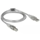 83893 - Kabel USB 2.0 Typ-A Stecker zu USB 2.0 Typ-B Stecker 1,5 m transparent
