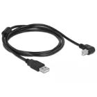 Kabel USB 2.0 Typ-A Stecker > USB 2.0 Typ-B Stecker gewinkelt 1,5 m schwarz