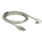 84814 - Cable USB 2.0 Type-A male to USB 2.0 Type-B male angled 2.0 m transparent