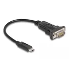 Adapter USB Type-C™ to 1 x Serial RS-232 D-Sub 9 Pin, 0.25 m