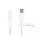 2x dust cover for USB Type-A plug and Apple Lightning™ plug, white