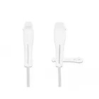 2x Staubschutz für USB Type-C™ Stecker und Apple Lightning™ Stecker Set, weiß
