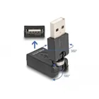 Rotationsadapter USB 2.0-A Stecker zu Buchse