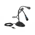 USB Gooseneck Microphone with Stand and Mute + On / Off Button