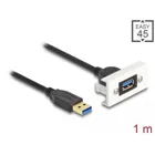 Easy 45 Modul SuperSpeed USB (USB 3.2 Gen 1) USB Typ-A Buchse zu USB Typ-A Stecker
