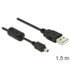 Kamera Kabel USB-B mini 4 Pin Stecker zu USB-A 1,5 m Stecker