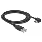 82682 - Kabel USB-A Stecker > USB mini-B Stecker gewinkelt 90° links, 2 m