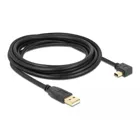 82683 - Kabel USB-A Stecker > USB mini-B Stecker gewinkelt 90° links, 3 m