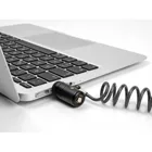 20917 - Notebook Sicherungsspiralkabel für USB Typ-A Buchse mit Schlüssel