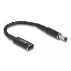 Delock Adapterkabel für Notebook Ladekabel USB Type-C™ Buchse zu 5,5 x 2,1 mm Stecker 15 cm