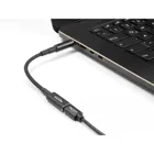 60042 - Notebook Ladekabel USB Type-C™ Buchse zu Samsung 5,5 x 3,0mm Stecker 90° 15cm