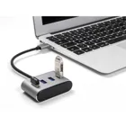 4 Port USB 3.2 Gen 1 Hub with USB Type-A Connector - USB Type-A Sockets Top