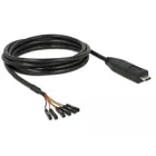 Converter USB Type-C™ 2.0 male to LVTTL 3.3 V 6 pin female post single 2.0 m