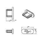 Delock Staubschutz für USB 2.0 Micro-B Buchse ohne Griff 10 Stück schwarz