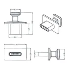 Delock Staubschutz für USB Type-C™ Buchse mit großem Griff 10 Stück schwarz
